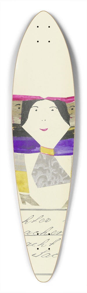 John Elsas - Zwei Wchter mssen sie bewachen  39.3 inch art pintail longboard deck