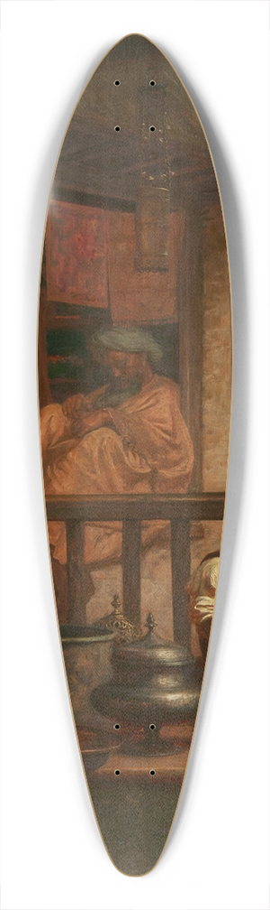 John Evan Hodgson - An afternoon in the bazaar 39.3 inch art pintail longboard deck