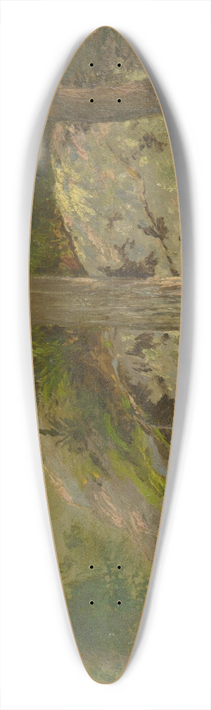 John Ferguson Weir - ForestScene 39.3 inch art pintail longboard deck