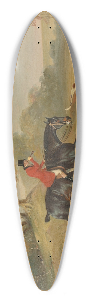 John Ferneley - Anthony Adrian, 7th Earl of Kintore on Tom of Lincoln, hunting in an extensive landscape 39.3 inch art pintail longboard deck