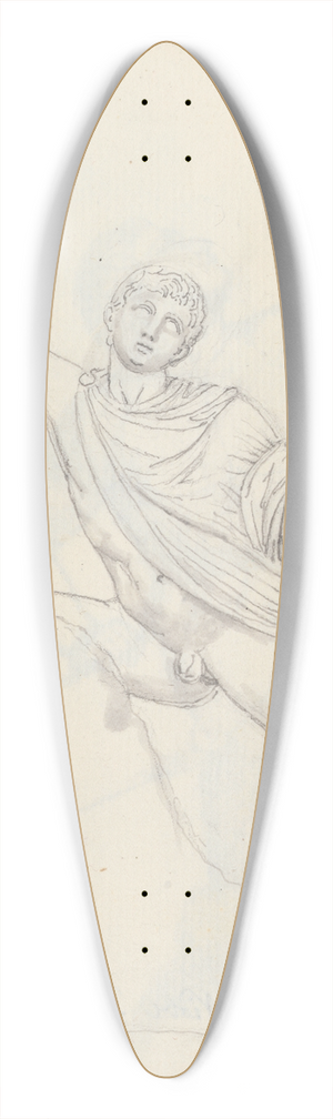 John Flaxman - A Son of Niobe from the Niobid Group, Uffizi, Florence 39.3 inch art pintail longboard deck