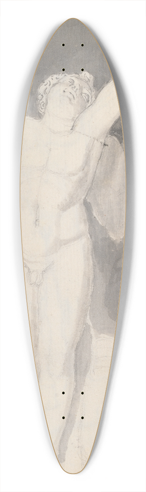 John Flaxman - Cupid Shooting an Arrow, Uffizi, Florence 39.3 inch art pintail longboard deck