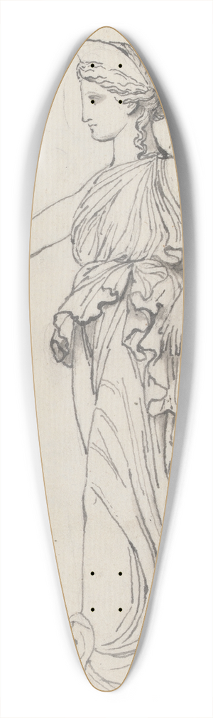 John Flaxman - Female Victory Figure Striding forward Holding a Wreath 39.3 inch art pintail longboard deck John Flaxman - Female Victory Figure Striding forward Holding a Wreath 39.3 inch art pintail longboard deck