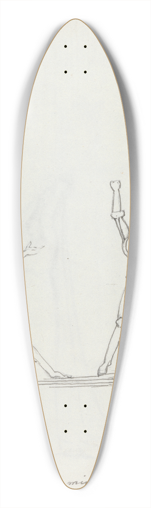 John Flaxman - Hamlet. Angels and ministers of grace defend us! 39.3 inch art pintail longboard deck John Flaxman - Hamlet. Angels and ministers of grace defend us! 39.3 inch art pintail longboard deck