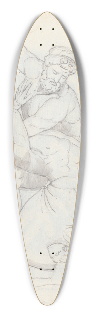 John Flaxman - Hercules and the Centaur, Via de Rondinelli, Florence 39.3 inch art pintail longboard deck