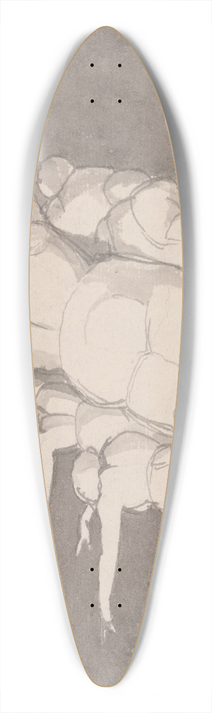 John Flaxman - The Creation of the Heavens 39.3 inch art pintail longboard deck