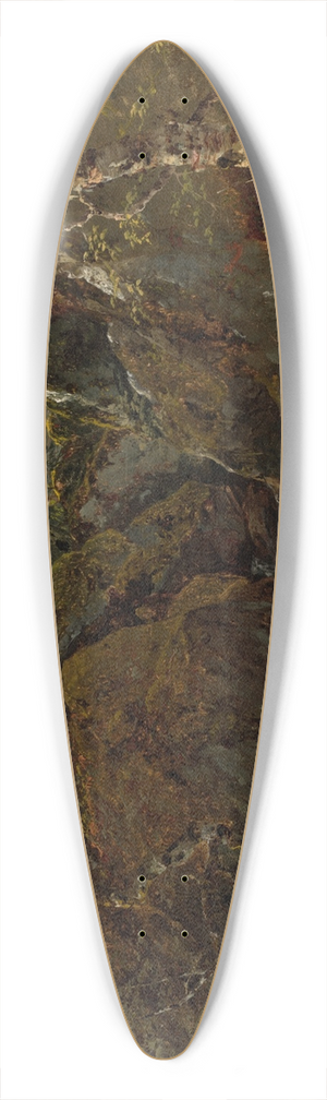 John Frederick Kensett - Catskill Waterfall 39.3 inch art pintail longboard deck John Frederick Kensett - Catskill Waterfall 39.3 inch art pintail longboard deck