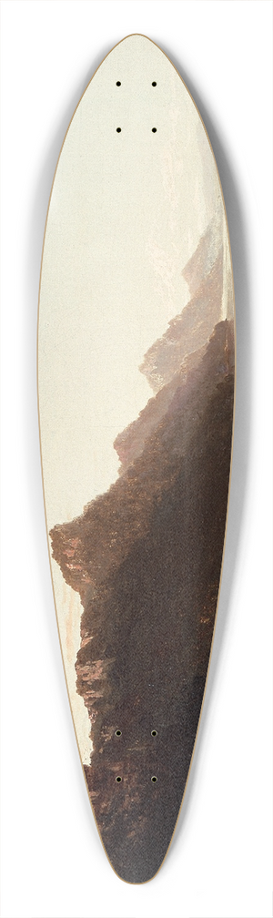 John Frederick Kensett - View on the Upper Mississippi 39.3 inch art pintail longboard deck
