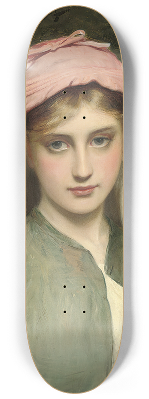 Charles Sillem Lidderdale - Portrait of a young girl in a forest 8.25 inch art skate deck Charles Sillem Lidderdale - Portrait of a young girl in a forest 8.25 inch art skate deck