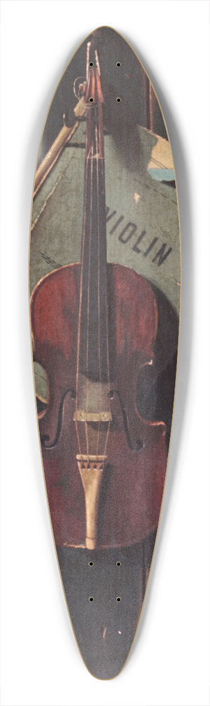 John Frederick Peto - The Old Cremona 39.3 inch art pintail longboard deck
