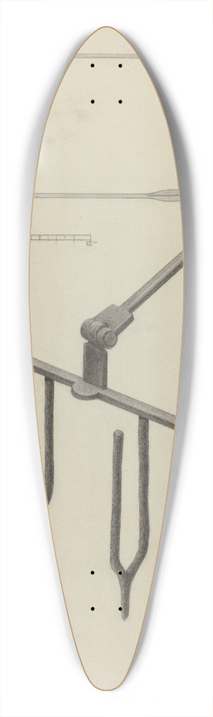 John Garay - Wrought Iron Toaster 39.3 inch art pintail longboard deck