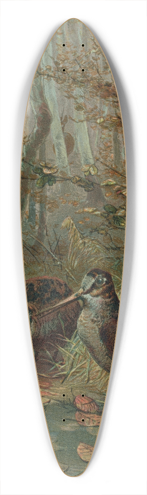 John George Wood - Woodcock. 39.3 inch art pintail longboard deck John George Wood - Woodcock. 39.3 inch art pintail longboard deck
