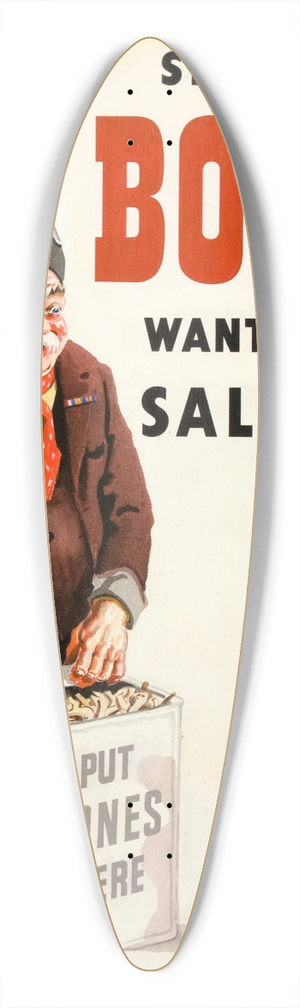 John Gilroy - Still more bones wanted for salvage 39.3 inch art pintail longboard deck