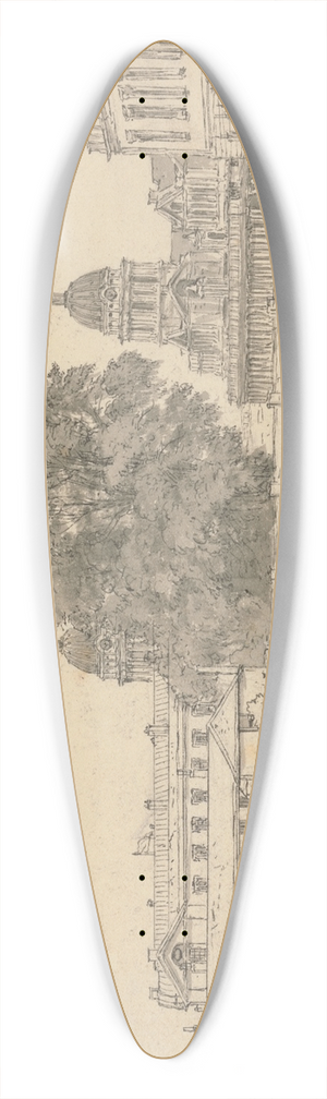 John Glover - Greenwich Hospital 39.3 inch art pintail longboard deck