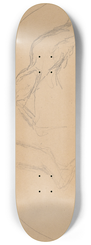 Charles Sprague Pearce - Study of Figures in a Lunette 8.25 inch art skate deck