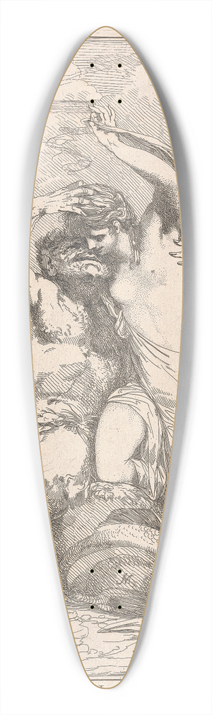 John Hamilton Mortimer - Successful Monster 39.3 inch art pintail longboard deck