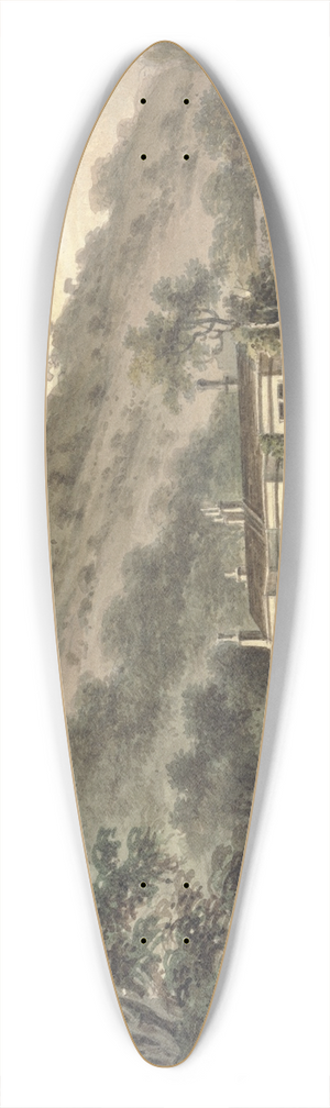 John Hassell - Grove Cottage, Box Hill, Surrey, the Seat of George Barclay Esq. 39.3 inch art pintail longboard deck