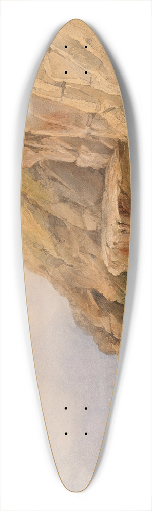 John Henry Mole - A Girl Gathering Shellfish 39.3 inch art pintail longboard deck