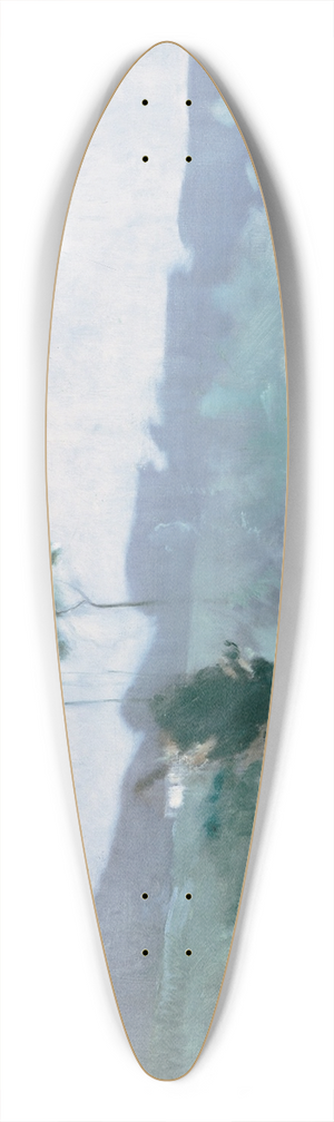 John Henry Twachtman - Springtime 39.3 inch art pintail longboard deck