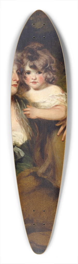 John Hoppner - The Countess of Darnley and her Daughter, Lady Elizabeth Bligh 39.3 inch art pintail longboard deck