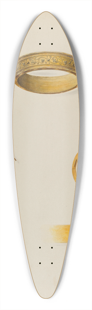 John H. Tercuzzi - Bracelet 39.3 inch art pintail longboard deck