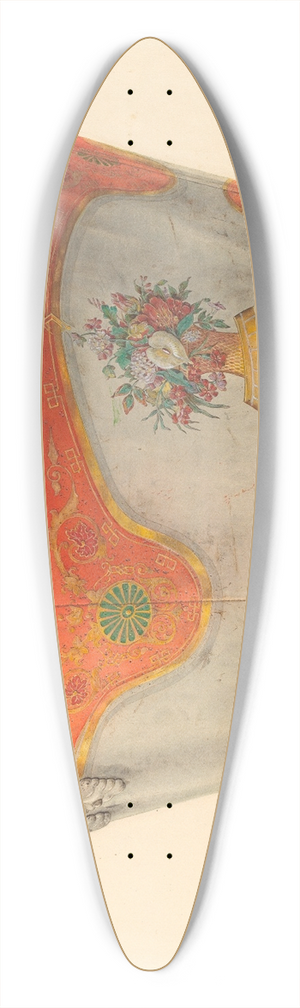 John H. Tercuzzi - Painted Basin 39.3 inch art pintail longboard deck