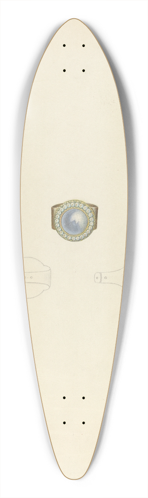 John H. Tercuzzi - Ring 39.3 inch art pintail longboard deck