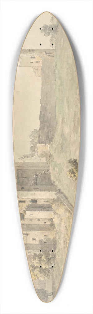 John Inigo Richards - Brougham Castle 39.3 inch art pintail longboard deck