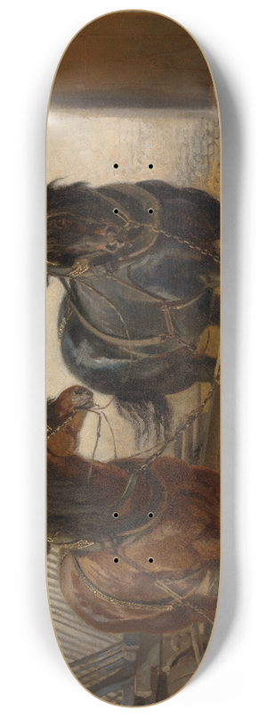 Charles Tschaggeny - A Team of Horses 8.25 inch art skate deck