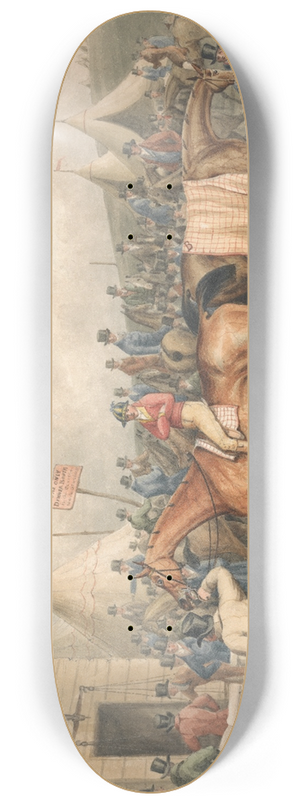 Charles Turner - A Race Meeting (Weighing In) 8.25 inch art skate deck