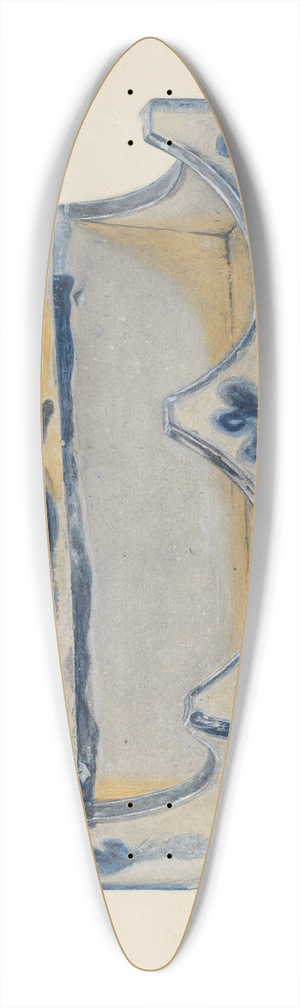 John Jordan - Pottery Ink Stand 39.3 inch art pintail longboard deck