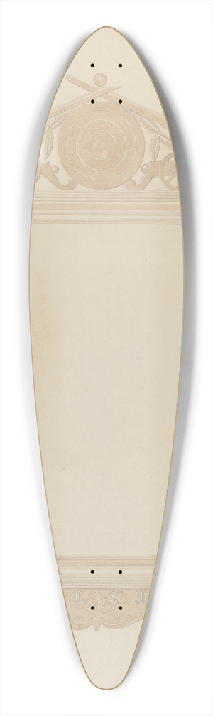 John Koehl - Picture Frame 39.3 inch art pintail longboard deck