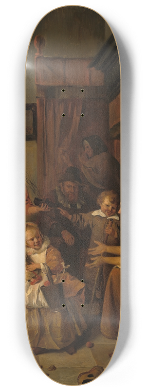 Charles van Beveren - The Feast of St. Nicholas 8.25 inch art skate deck