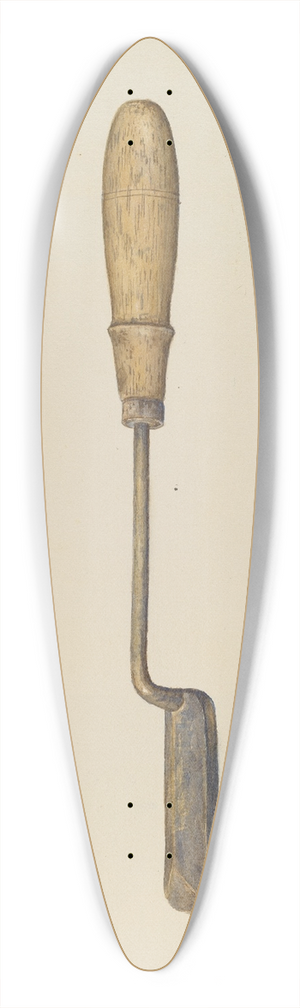 John Lang - Plaster Iron 39.3 inch art pintail longboard deck