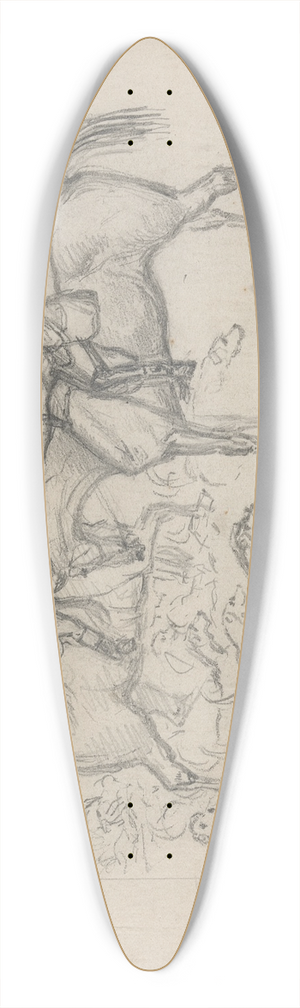 John Leech - The Close of the Season 39.3 inch art pintail longboard deck John Leech - The Close of the Season 39.3 inch art pintail longboard deck