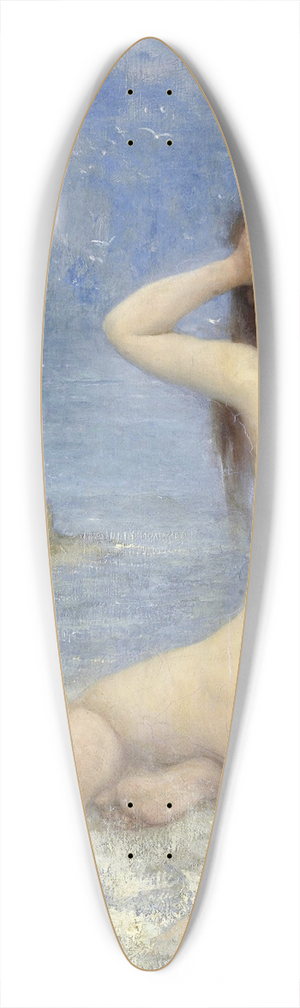 John Macallan Swan - De Sirenen 39.3 inch art pintail longboard deck