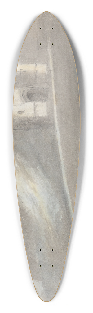 John Malchair - Carisbrooke Castle, Isle of Wight 39.3 inch art pintail longboard deck