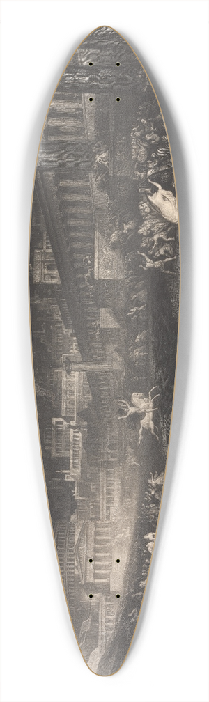 John Martin - Marcus Curtius 39.3 inch art pintail longboard deck