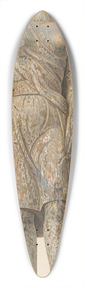 John Matulis - Circus Wagon Figure  Dancing Girl 39.3 inch art pintail longboard deck