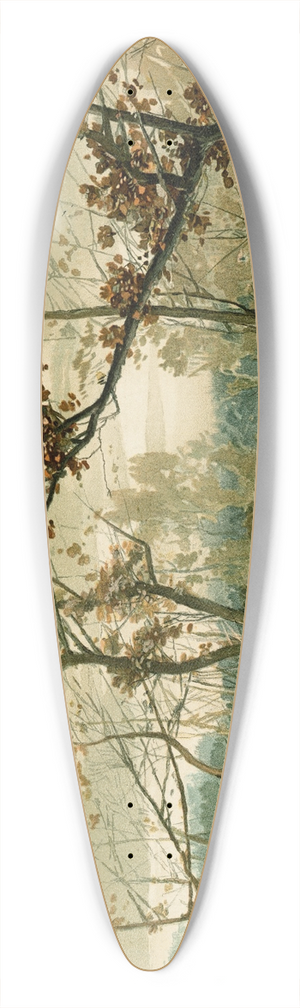 John Mazzanovich - Autumn 39.3 inch art pintail longboard deck