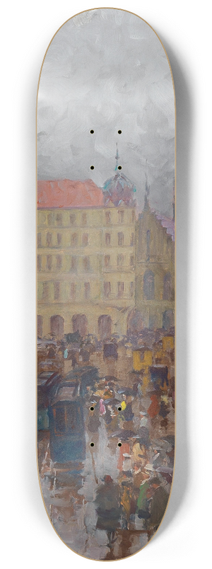 Charles Vetter - Mnchen Marienplatz und altes Rathaus 8.25 inch art skate deck