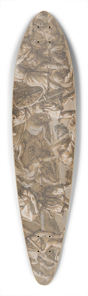 John Michael Rysbrack - Illustration to the Iliad 39.3 inch art pintail longboard deck