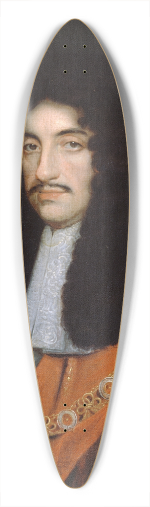John Michael Wright - Charles II 39.3 inch art pintail longboard deck