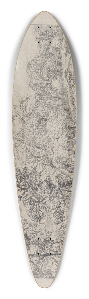 John Middleton - Near Cromer 39.3 inch art pintail longboard deck