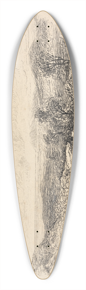 John Middleton - Weybourne  near Cromer 39.3 inch art pintail longboard deck