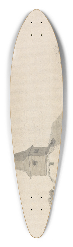 John Monro - Capel Church, Near Dorking, Surrey 39.3 inch art pintail longboard deck