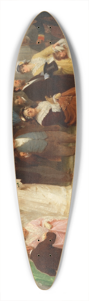 John Morgan - Married for money 39.3 inch art pintail longboard deck