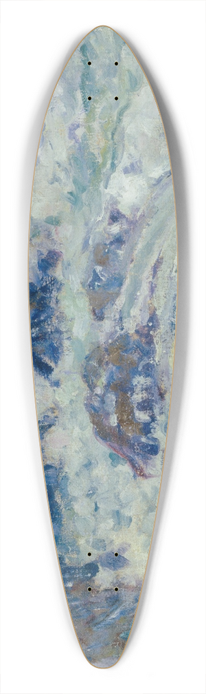John Peter Russell - Rough sea, Morestil 39.3 inch art pintail longboard deck