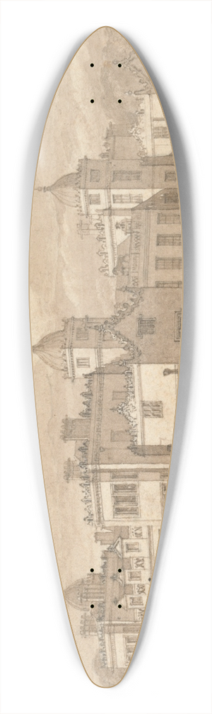 John Preston Neale - Charlton House, Wiltshire 39.3 inch art pintail longboard deck