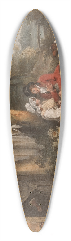John Raphael Smith - Enamourd Sportsman 39.3 inch art pintail longboard deck